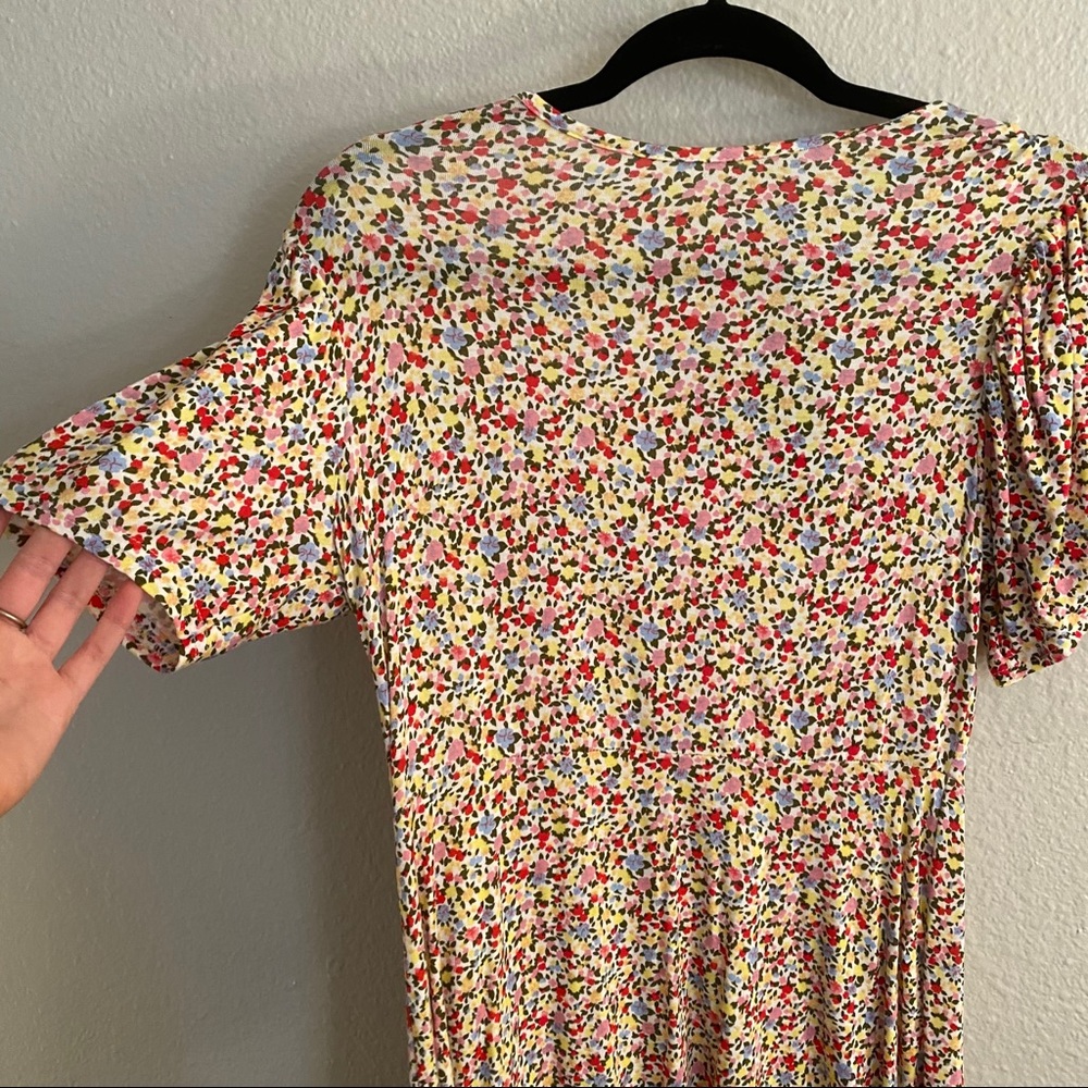 Floral T shirt dress